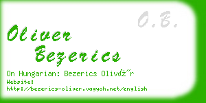 oliver bezerics business card